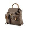 Gucci Bambou backpack in brown leather - 00pp thumbnail