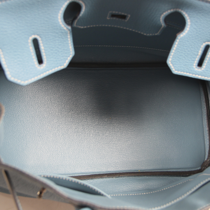 Hermès Birkin 30 cm in "Blue Jean" leather - Detail D2