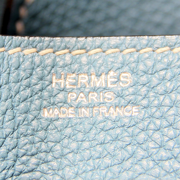 Hermès Birkin 30 cm in "Blue Jean" leather - Detail D4