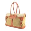 Balenciaga en toile, daim beige et cuir cognac - 00pp thumbnail