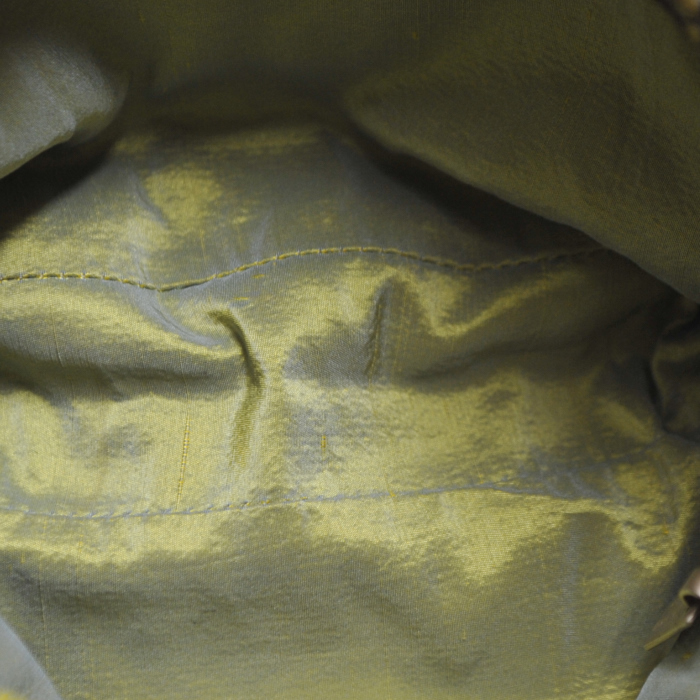 Bolso de mano en piel de pitón verde anís - Detail D2