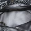 Chanel Shopping in black leather and black tweed - Detail D2 thumbnail