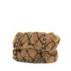 Chanel Petit Shopping Handbag in brown and black furr - 00pp thumbnail