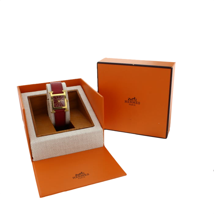 Hermes Heure H in gold plated REf : HH1.201 Circa 2000 - Detail D1