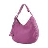 Bag in monogram canvas and fuchsia leather - 00pp thumbnail
