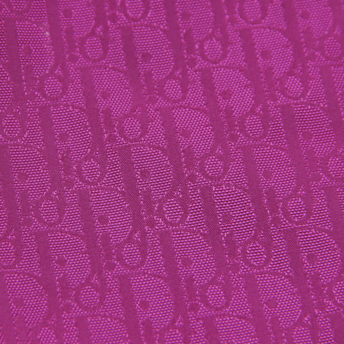 Bag in monogram canvas and fuchsia leather - Detail D4