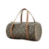 Papillon handbag in monogram canvas and brown leather - 00pp thumbnail