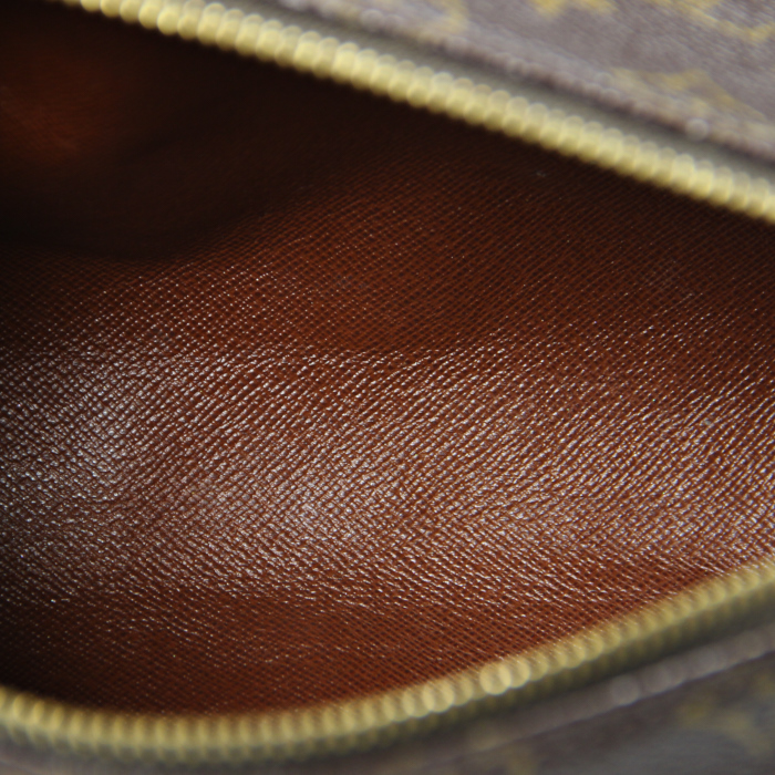 Borsa Louis Vuitton Papillon in tela monogram e pelle marrone - Detail D2