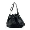 Handbag Dior Drawstring in black foal - 00pp thumbnail