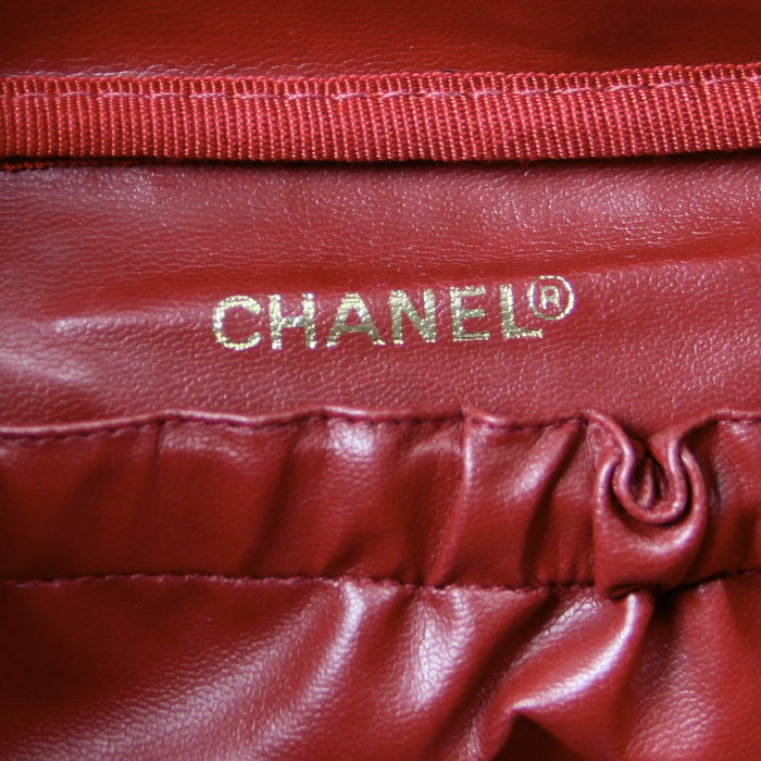 Chanel Vanity in red grained leather - Detail D2