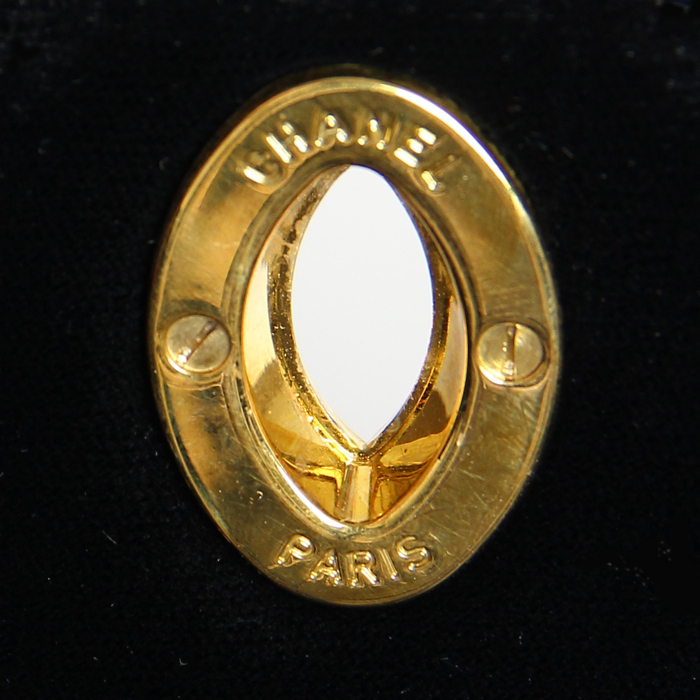 Chanel Jumbo en velours noir - Detail D3