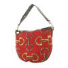 Gucci in red canvas with horsebit patern and brown leather - 00pp thumbnail