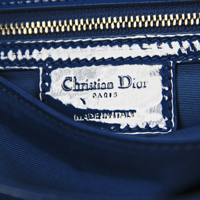 Dior Miss Dior in blue varnished quilted leather - Detail D5