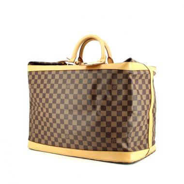 Louis Vuitton Cruiser 40 en toile damier et cuir naturel