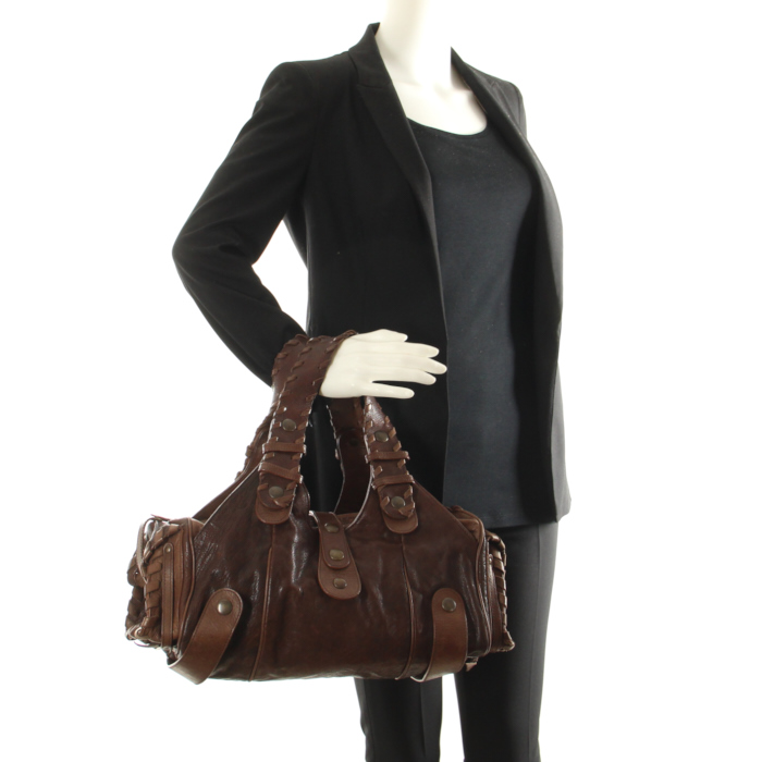 Chloé Silverado in brown leather - Detail D1