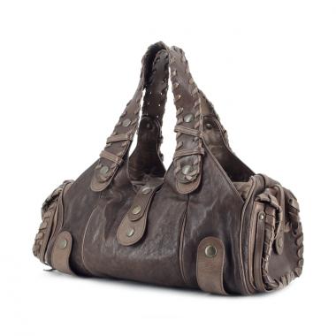  Chloé Silverado en cuero marron