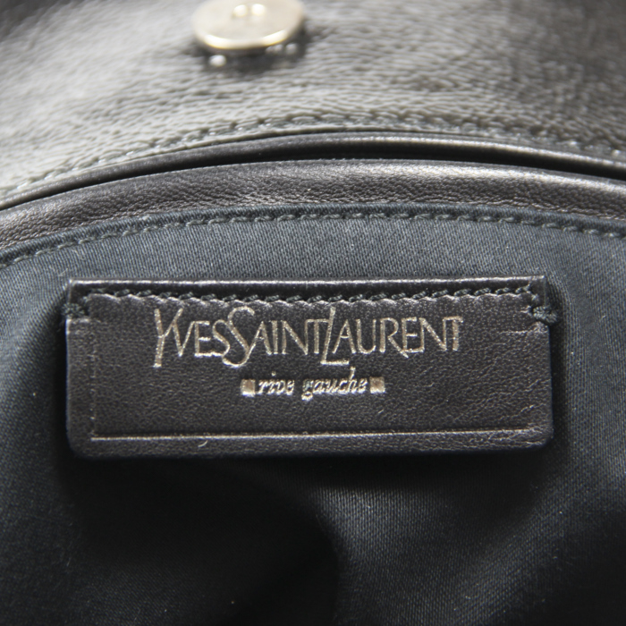 Borsa Tribute in pelle verniciata nera - Detail D2