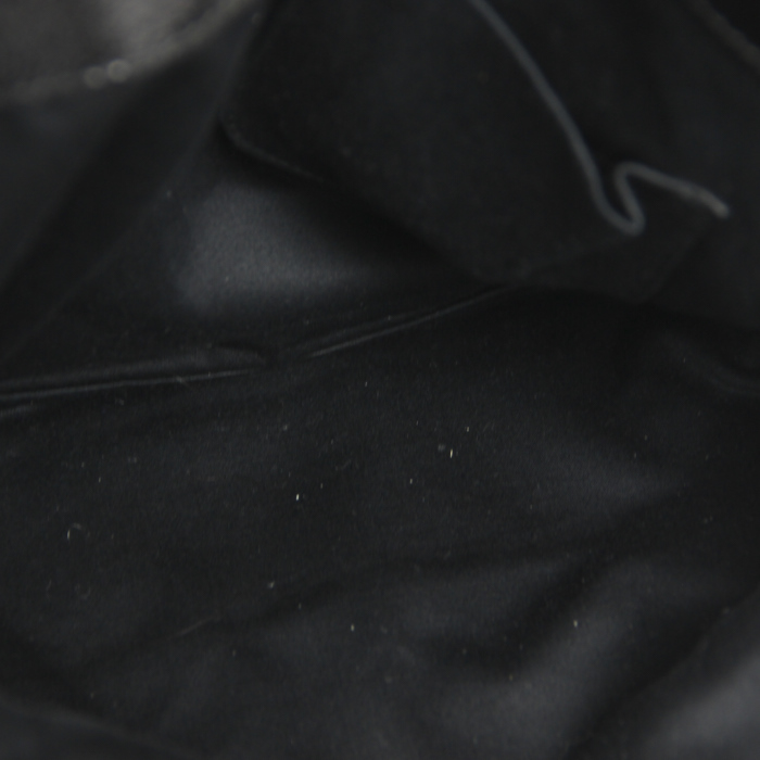 Borsa Tribute in pelle verniciata nera - Detail D3