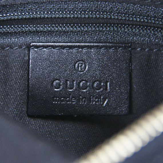 Gucci in monogram suede and black leather - Detail D3
