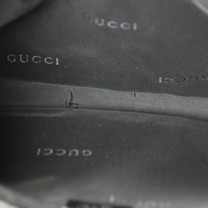 Sac à main Bardot en laine de feutre beige et cuir noir - Detail D2