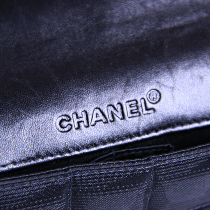 Chanel East West en tela y cuero negro - Detail D3