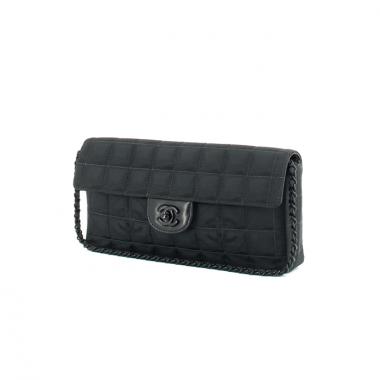 Chanel East West en toile et cuir noir