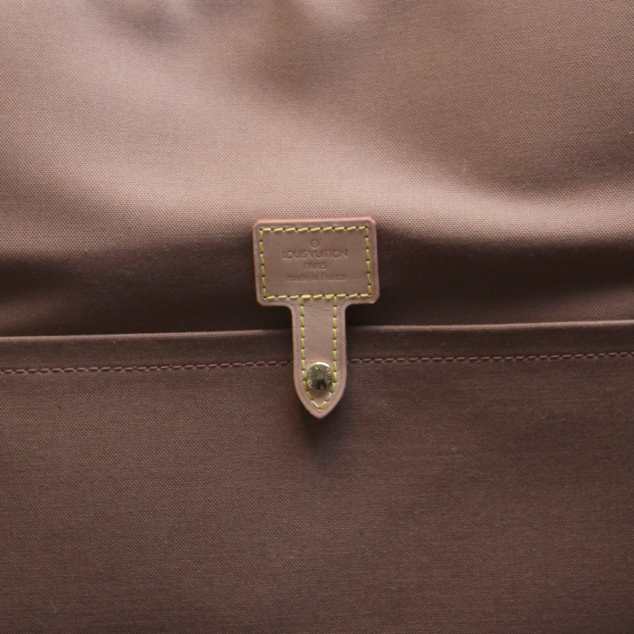 Valigia Louis Vuitton Packall in tela monogram e pelle naturale - Detail D2