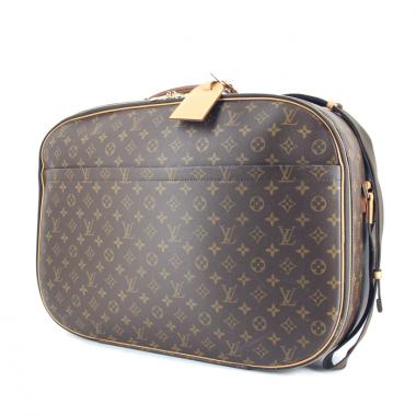 Valigia Louis Vuitton Packall in tela monogram e pelle naturale