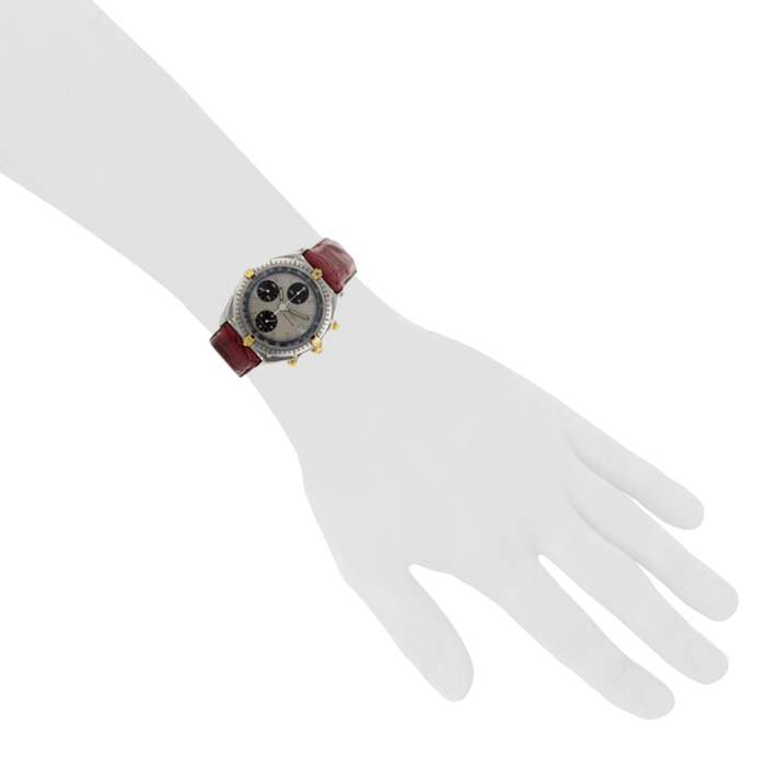 Orologio Breitling Chronomat in acciaio e oro giallo - Detail D1