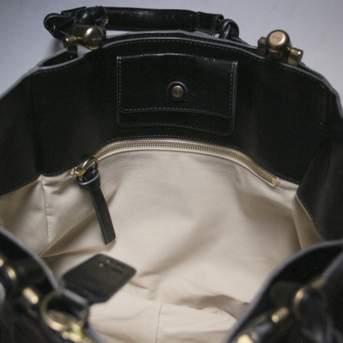 Shopping bag Chloé in pelle nera - Detail D3