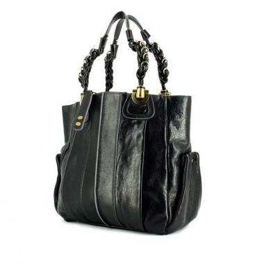 Shopping bag Chloé in pelle nera