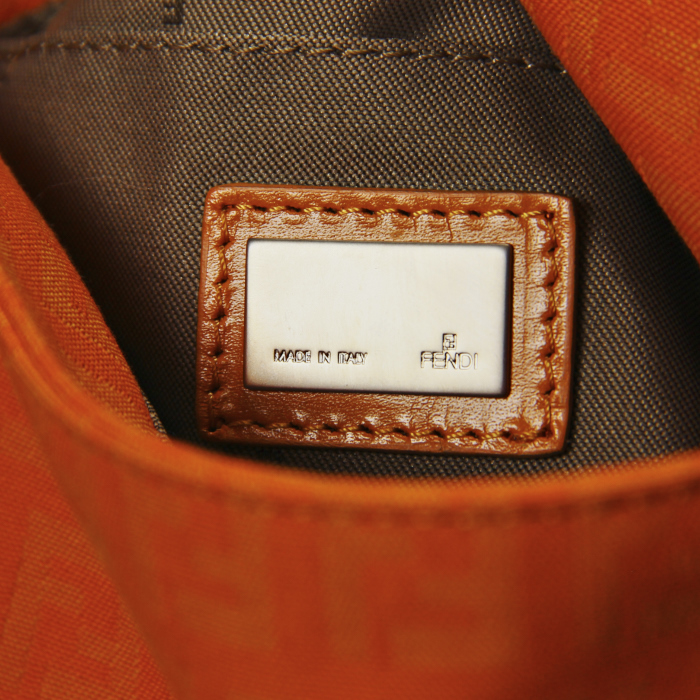 Fendi Big Mama en toile monogram orange - Detail D3
