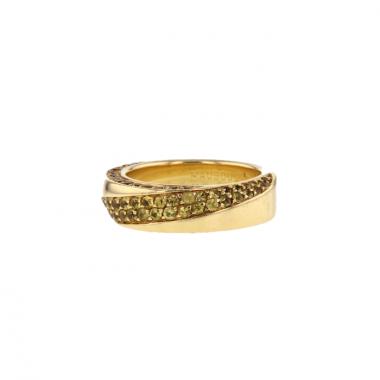 Mauboussin bague en or jaune et saphirs jaunes