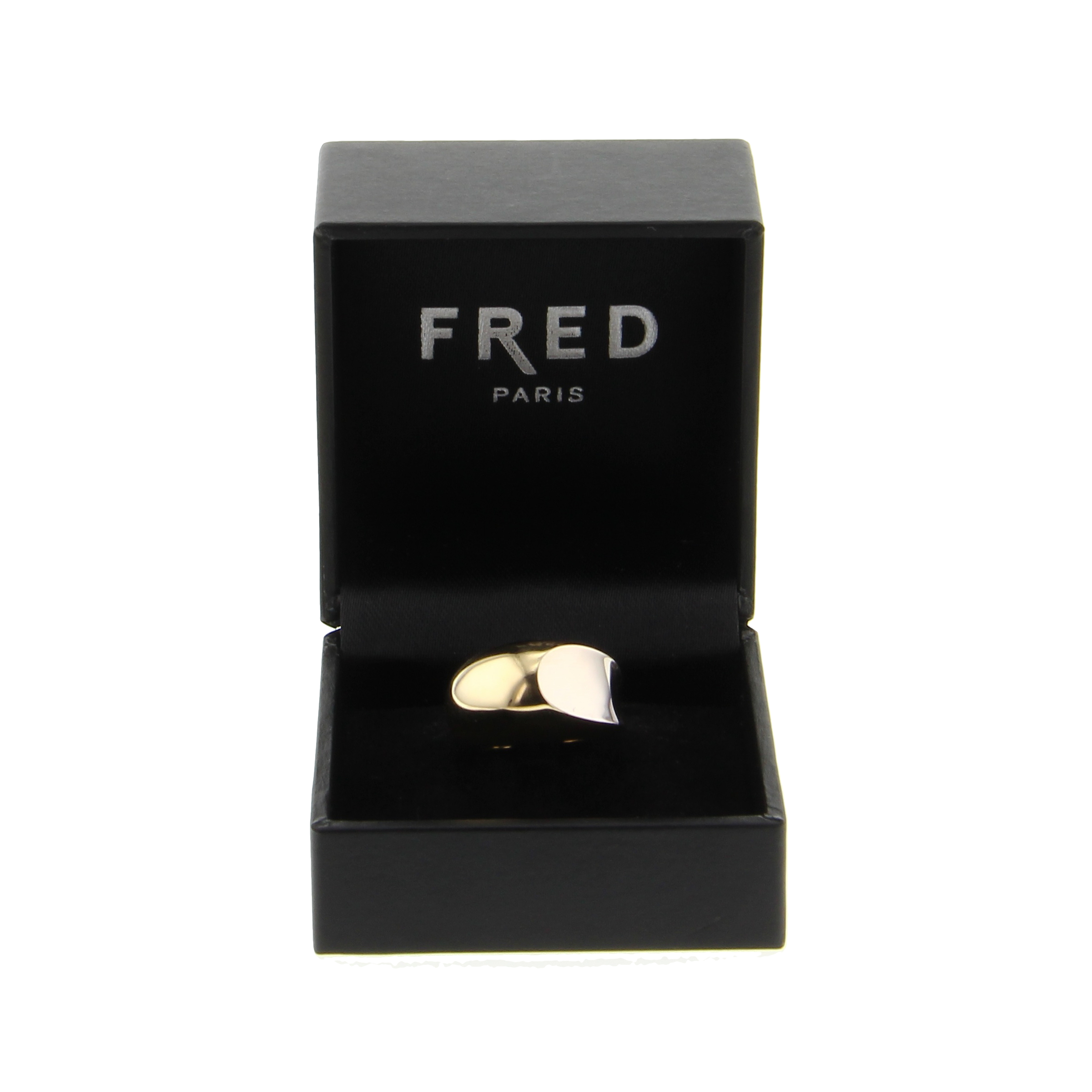 Asymmetric ring in yellow gold - Detail D1