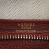 Borsa da viaggio Hermès Plume in pelle rossa e crine di cavallo intrecciato - Detail D3 thumbnail