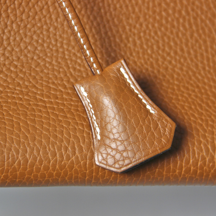 Hermès Birkin 35 cm in gold leather - Detail D4