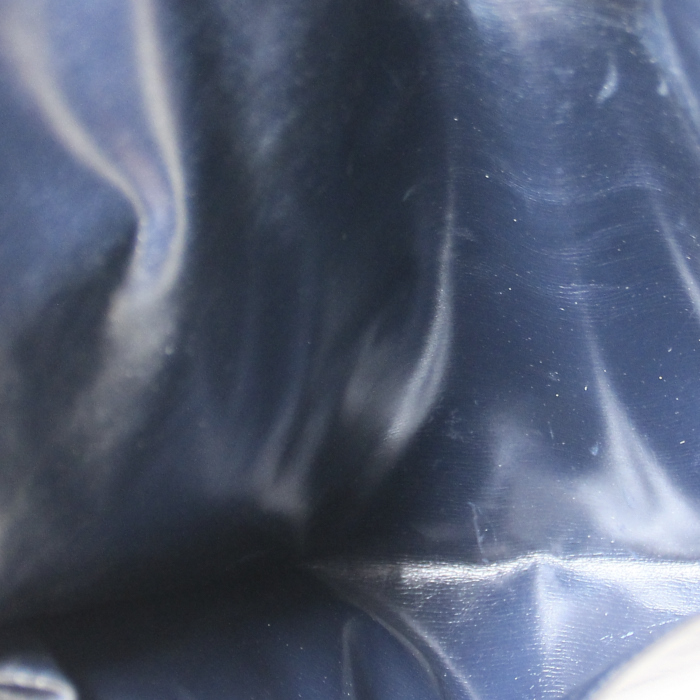 Hermès Rio pochette en cuir bleu  - Detail D2