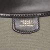Hermès in khaki canvas and brown leather - Detail D3 thumbnail