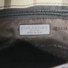 Burberry bucket bag in Haymarket check canvas and brown leather - Detail D3 thumbnail