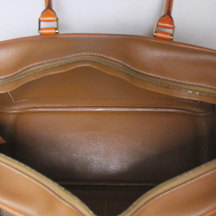 Hermès Plume en cuero beige - Detail D2