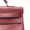Hermes Kelly 40 cm Bag in burgundy leather - Detail D4 thumbnail