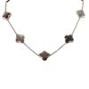 Van Cleef and Arpels white gold and grey mother-of-pearl Alhambra necklace - 00pp thumbnail
