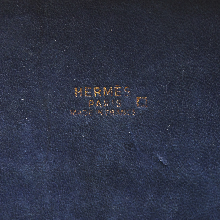 Hermès Bolide en cuir crocodile bleu - Detail D4