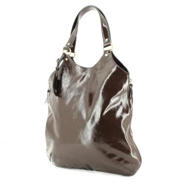 Yves Saint Laurent Tribute en charol marron