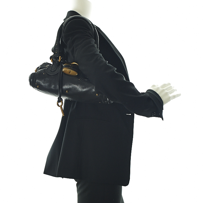 Borsa Paddington modello piccolo in pelle nera - Detail D1