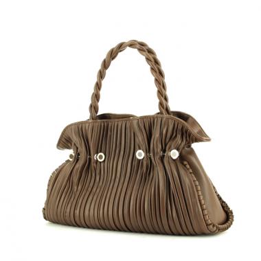 Bulgari en cuir marron