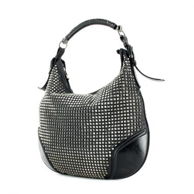 Burberry handbag in black studded leather