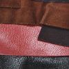 Bolso de mano Saint-Tropez modelo pequeño en cuero color habano y rojo - Detail D5 thumbnail