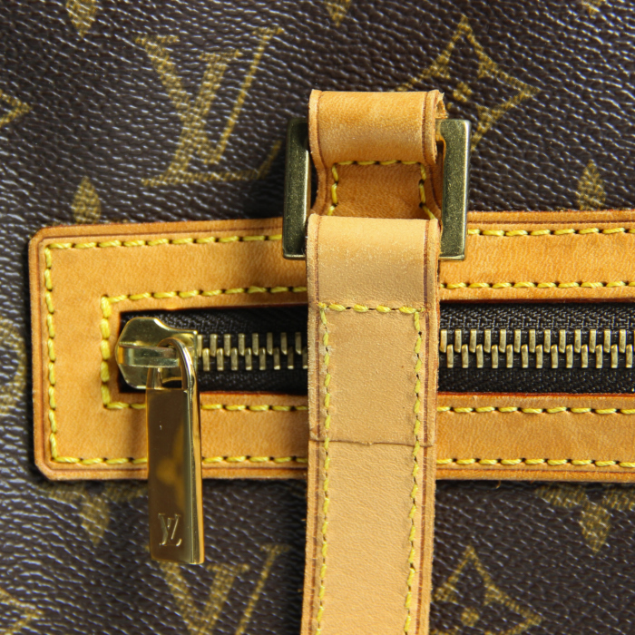 Bolso Cité en lona Monogram revestida y cuero natural - Detail D4