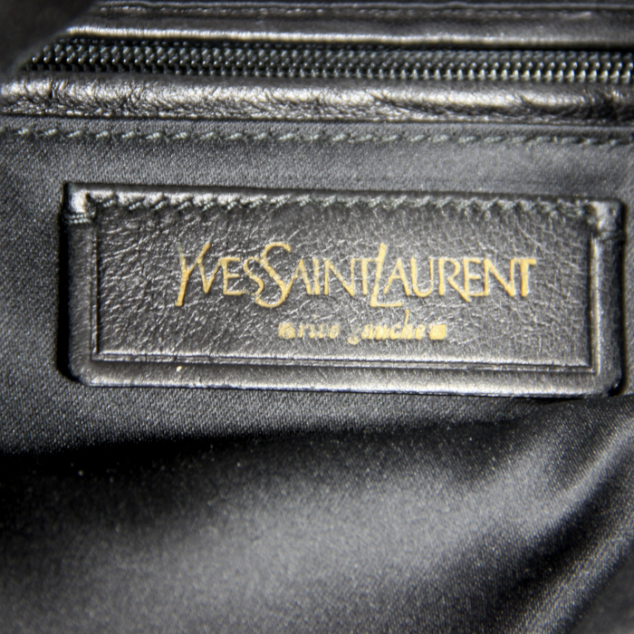 Yves Saint Laurent Saint-Tropez in black leather and suede - Detail D3